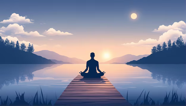 illustration-human-figure-sitting-meditative-pose-front-lake-creation-website_799429-5855